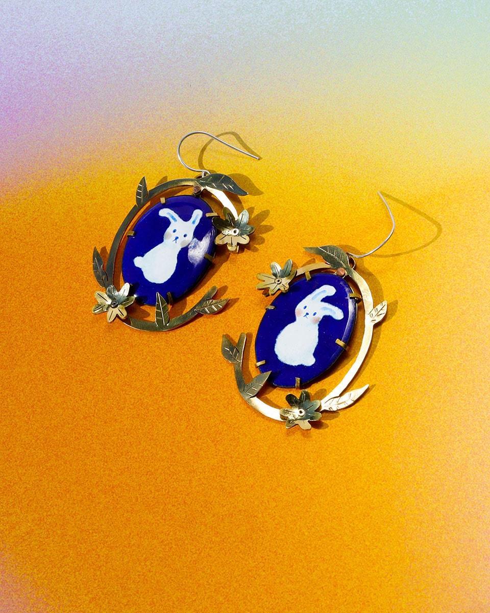 Rabbits in Blue