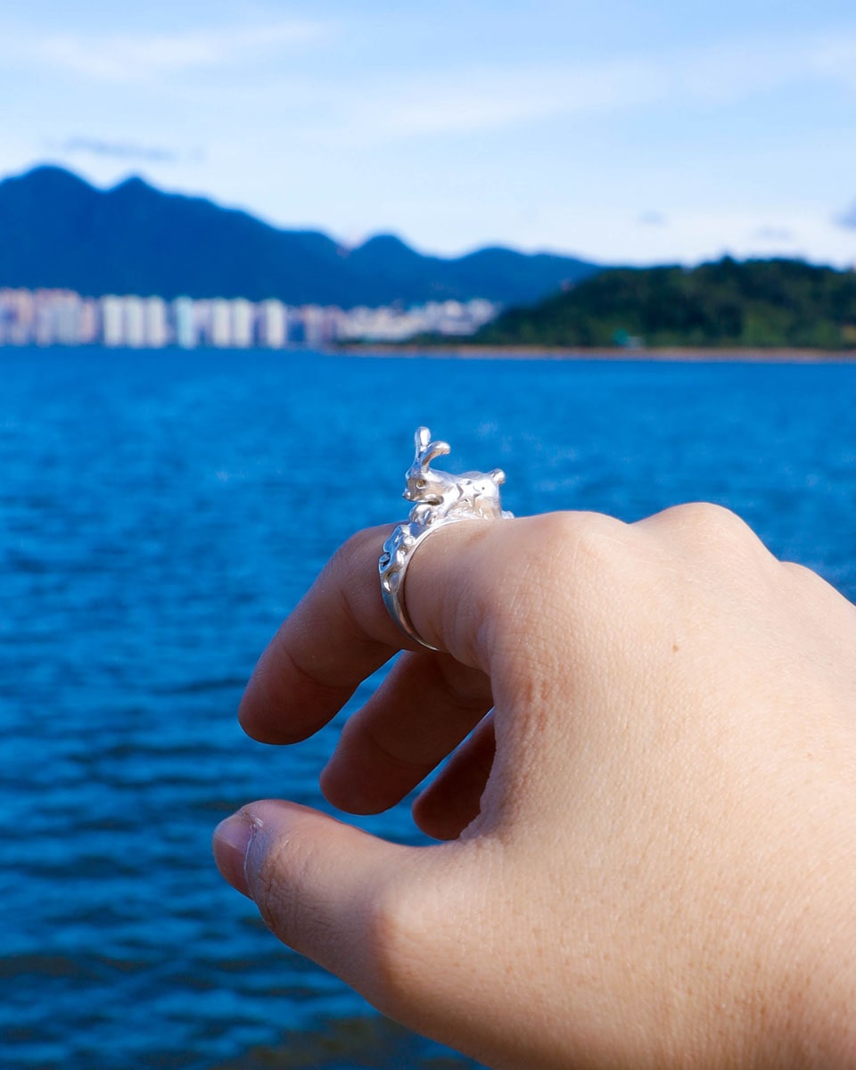 Jade Rabbit Ring