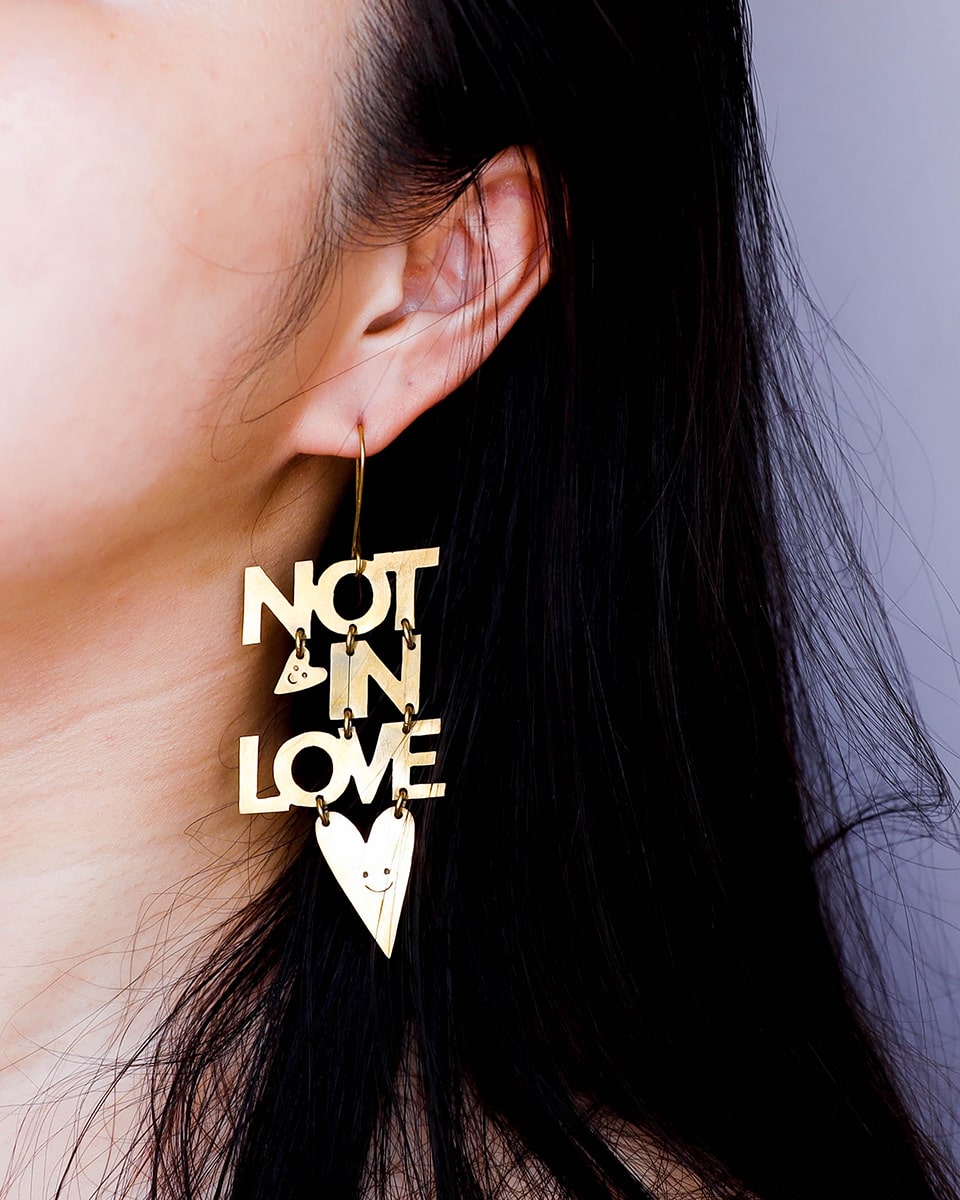 Not In Love Earring