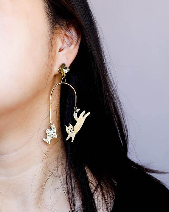 Kitty Cats' Law of Attraction Earrings